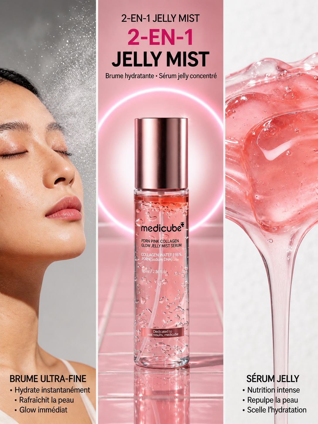MEDICUBE - Pink PDRN Glow Jelly Mist -  100ml