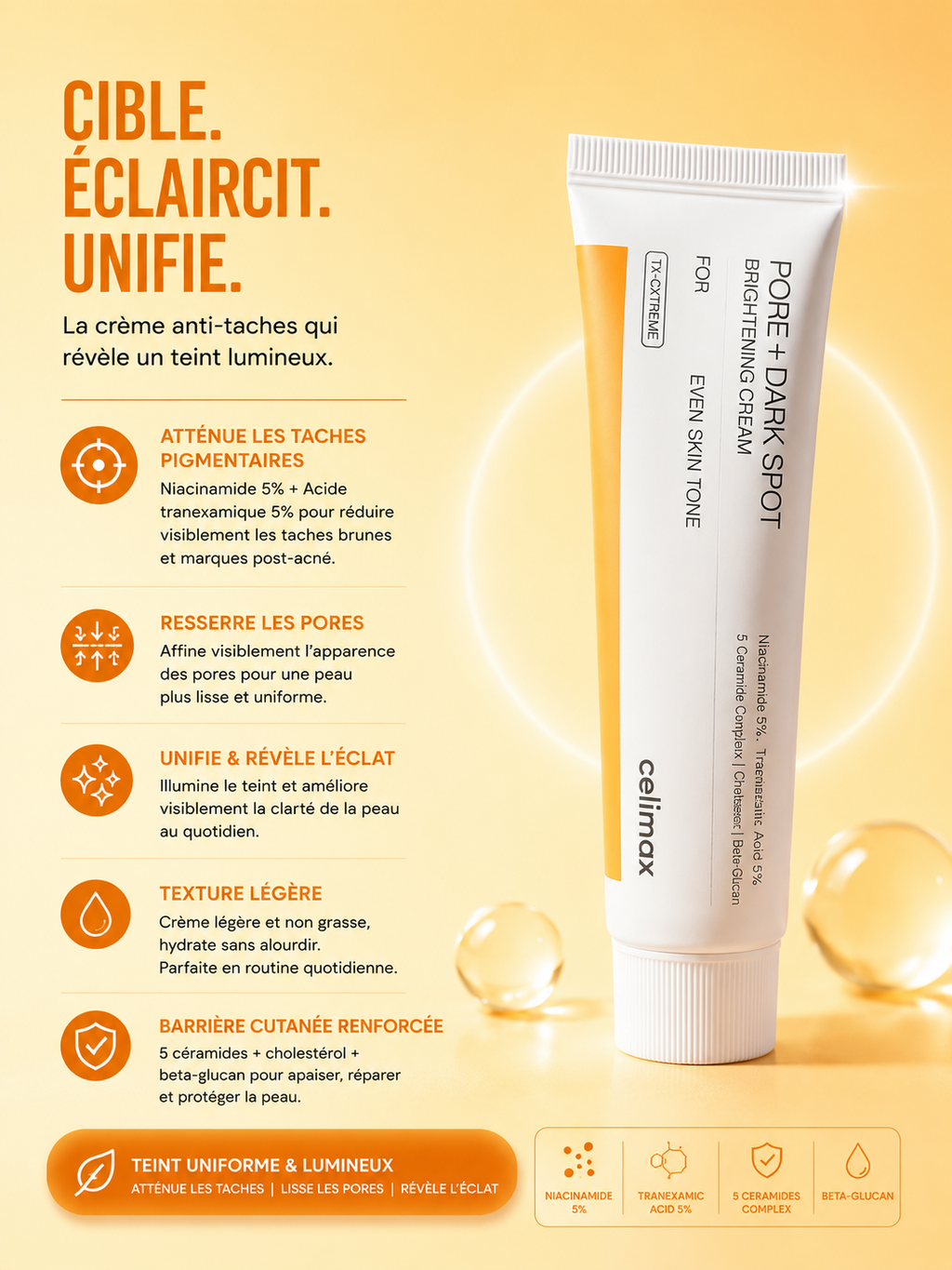 CELIMAX - Pore+Dark Spot Brightening Cream 35ml