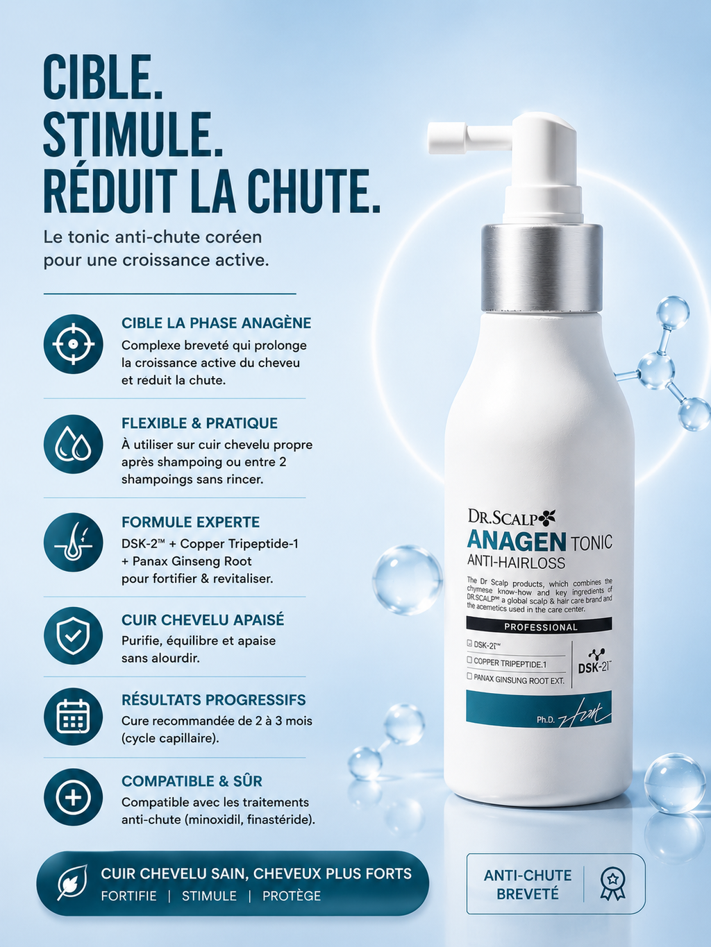 DR.SCALP -  ANAGEN Tonic Traitement Cuire chevelu - 100 ml