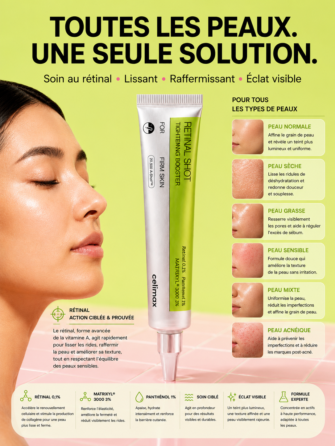 Celimax - The Vita-A Retinal Shot Tightening Booster - Sérum anti-âge