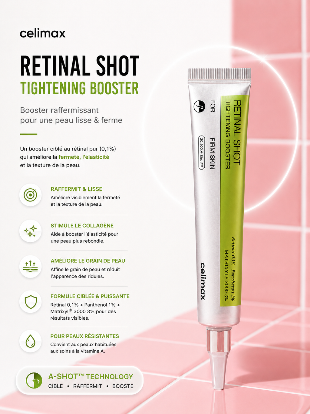 Celimax - The Vita-A Retinal Shot Tightening Booster - Sérum anti-âge