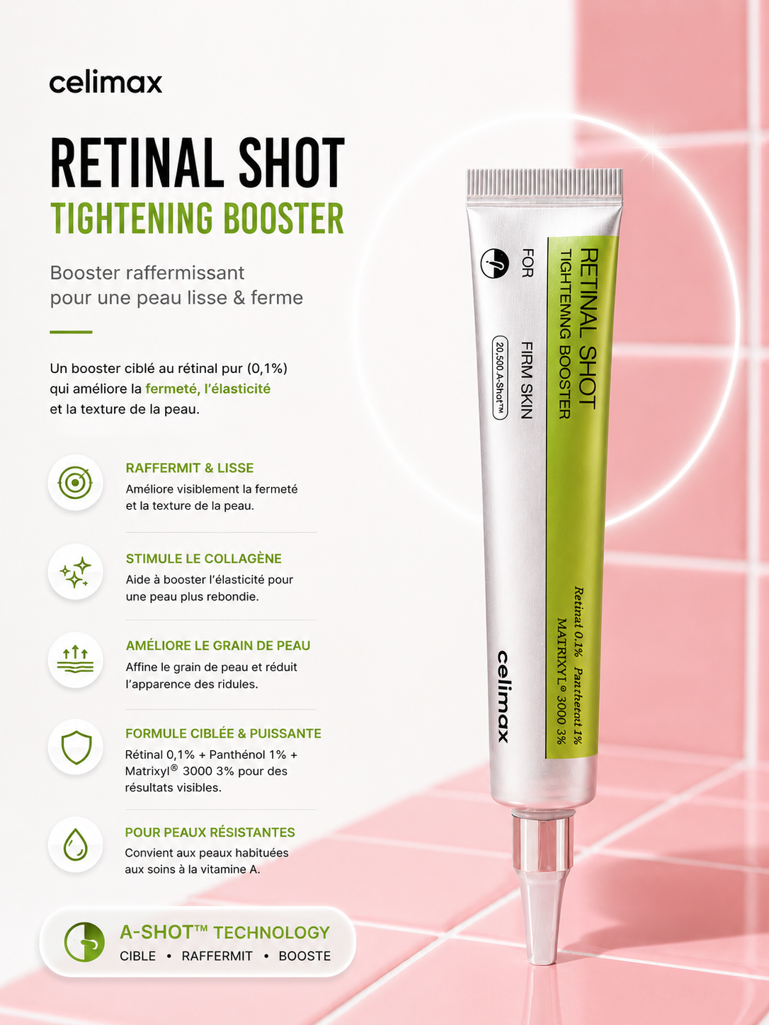 Celimax - The Vita-A Retinal Shot Tightening Booster - Sérum anti-âge