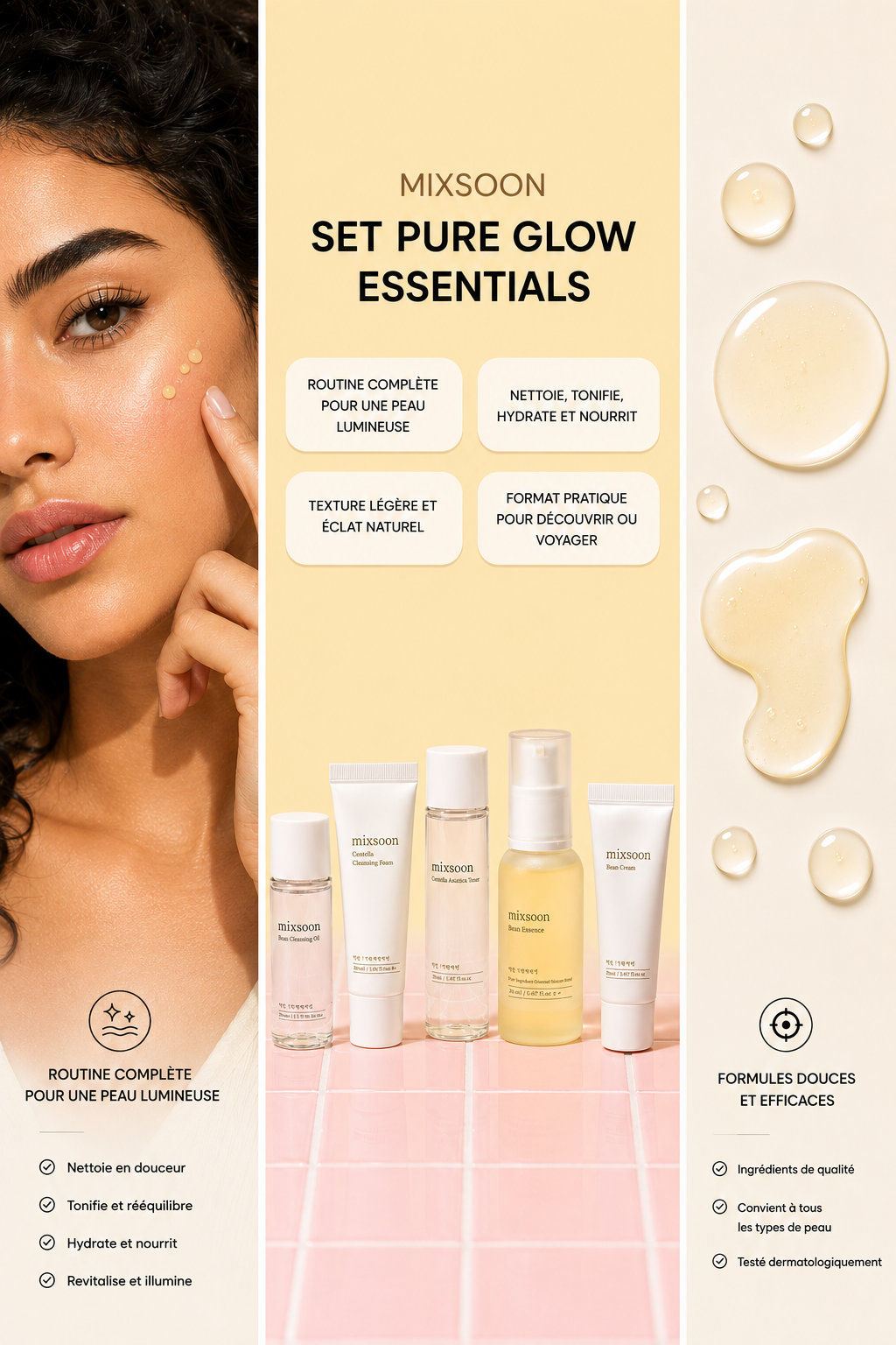 Mixsoon - Pure Glow Essentials Set
