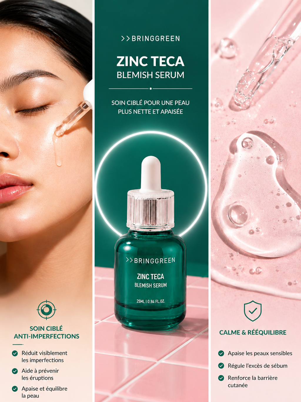 BRINGGREEN Zinc Teca 1.2% Blemish Serum 25ML