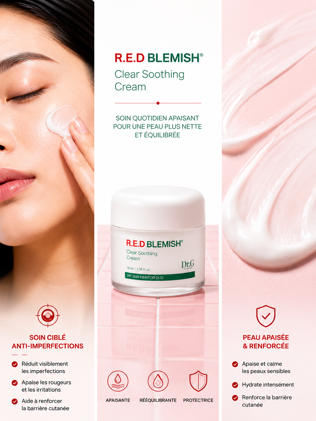 Dr.G - R.E.D Blemish Clear Soothing Cream 70 ml