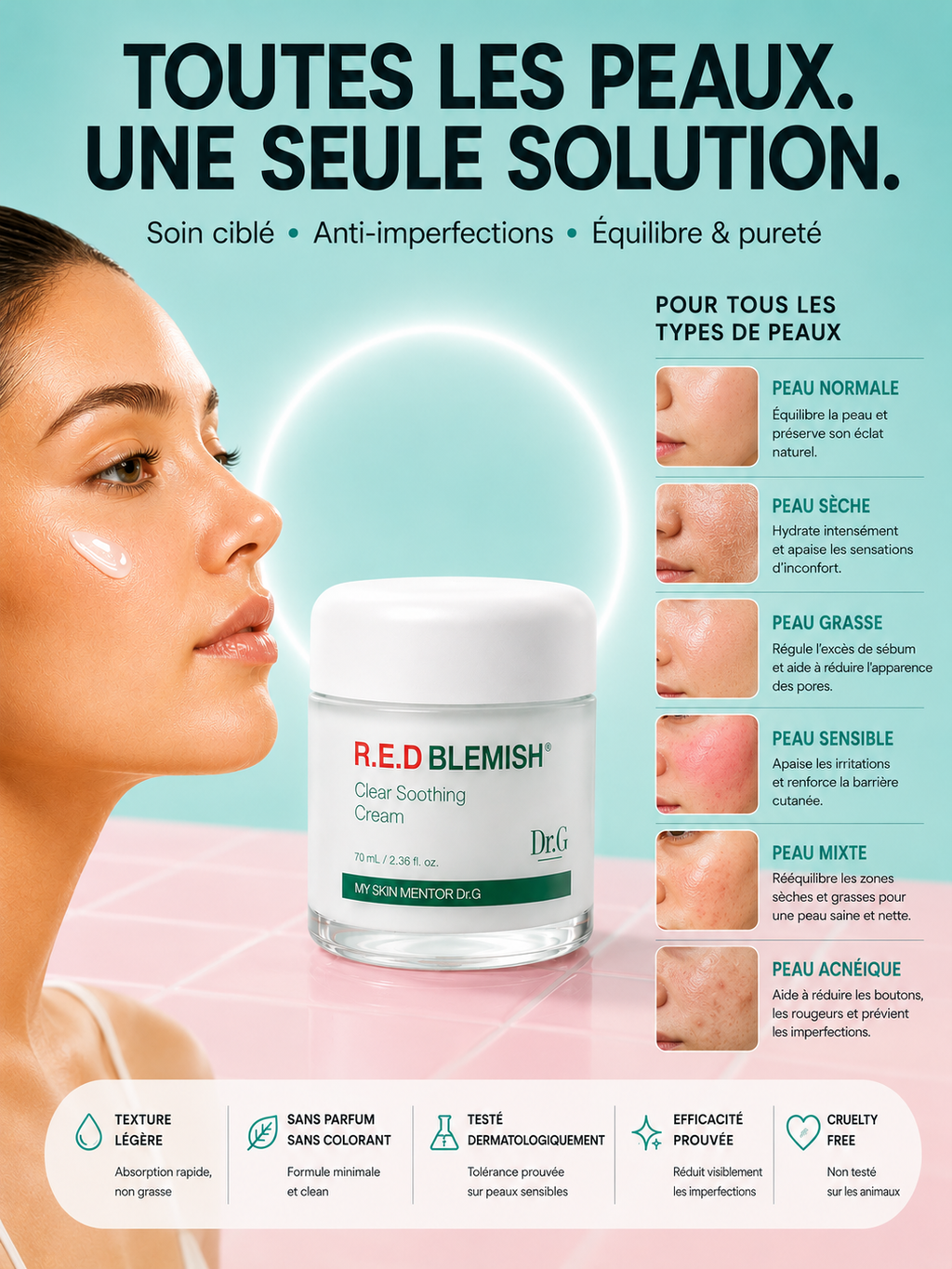 Dr.G - R.E.D Blemish Clear Soothing Cream 70 ml