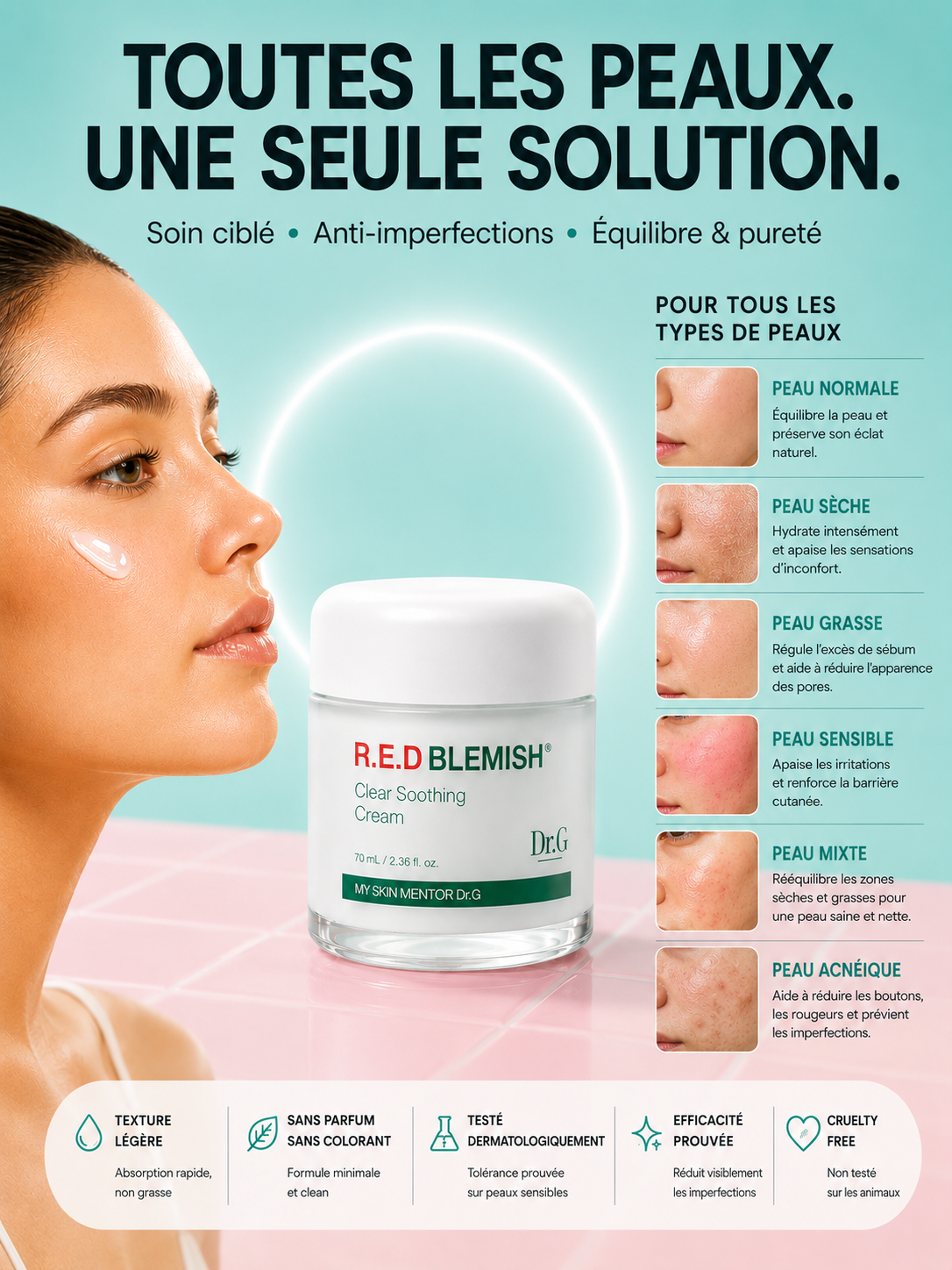 Dr.G - R.E.D Blemish Clear Soothing Cream 70 ml
