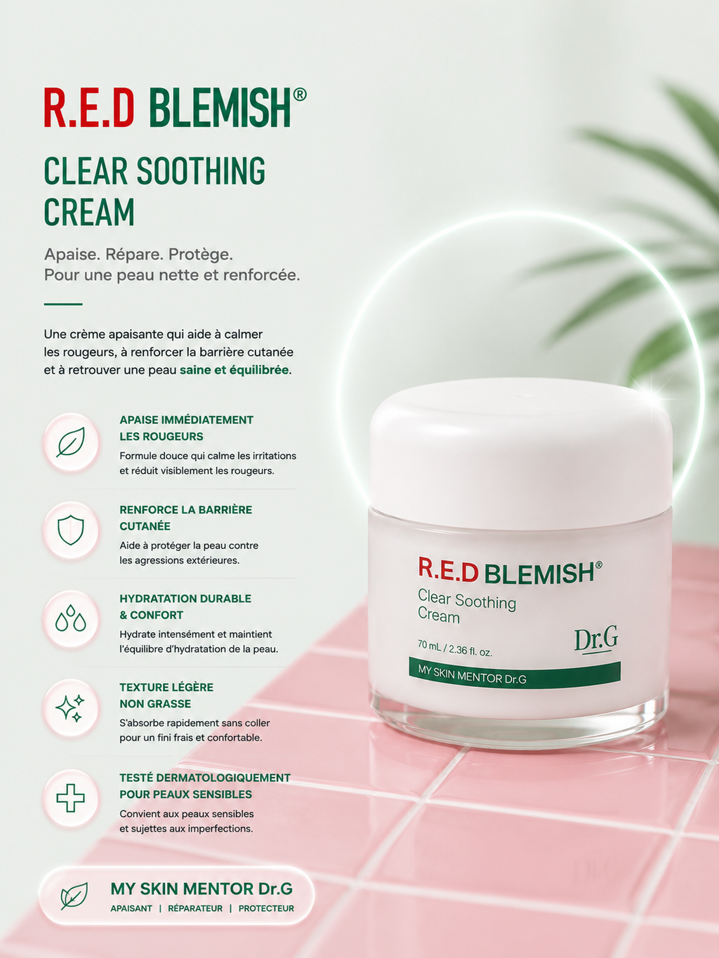 Dr.G - R.E.D Blemish Clear Soothing Cream 70 ml