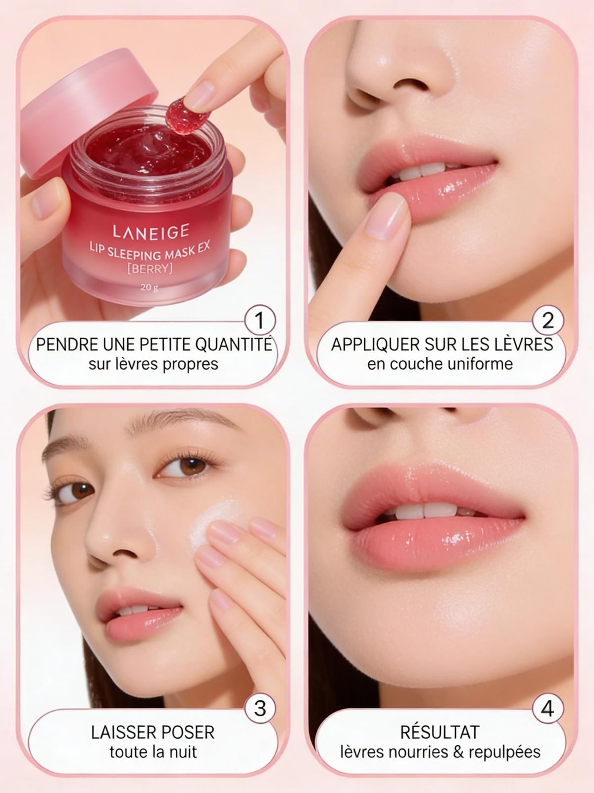 LANEIGE Berry overnight lèvres soin