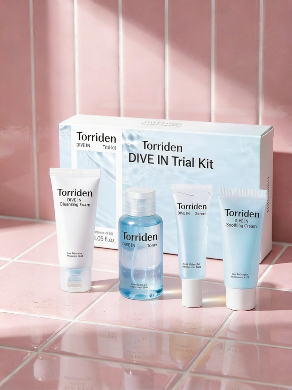 Torriden DIVE IN Trial Kit 4 mini-formats hydratants